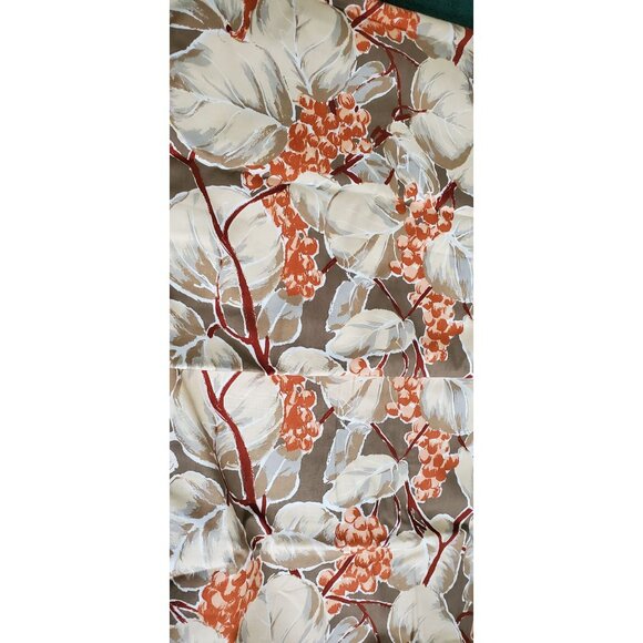 Seagrapes Schumacher Exclusive Screen Print Fabric Vintage Botanical 198" x 28" - Picture 1 of 8